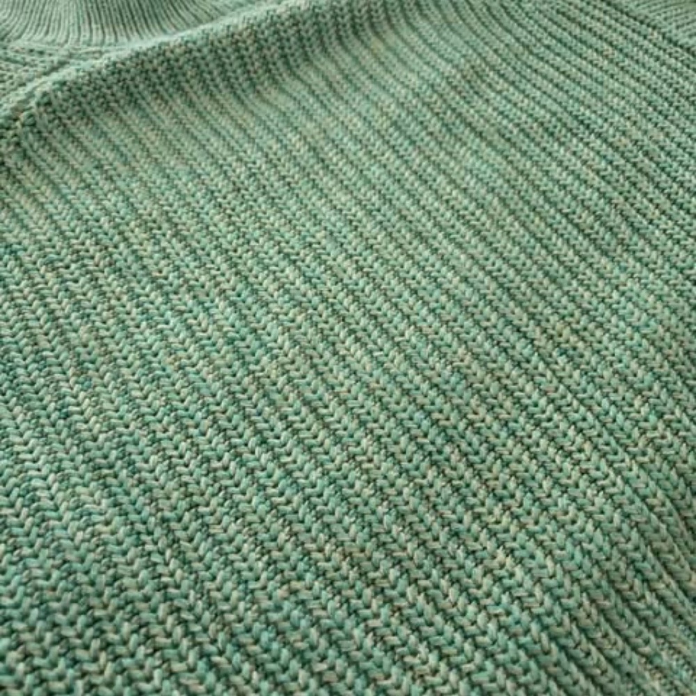 Free people turquoise cotton sweater XS - Picture 6 of 6